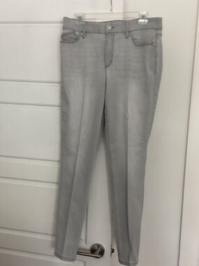 Chico's Light Gray Straight Jeans